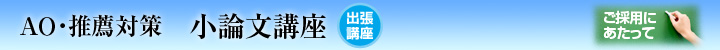 小論文・作文指導